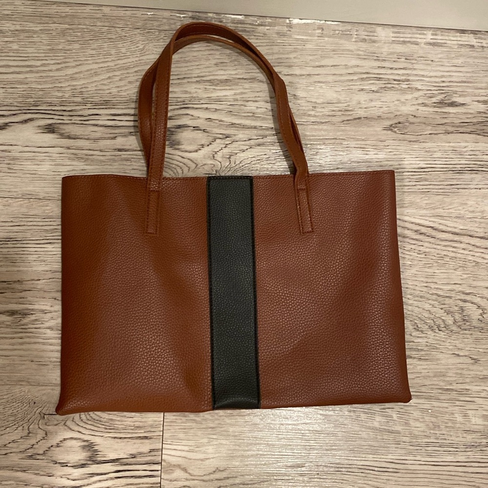 Vince Camuto Luck Pebble Brown Leather Tote Bag. Never used, looking for home.